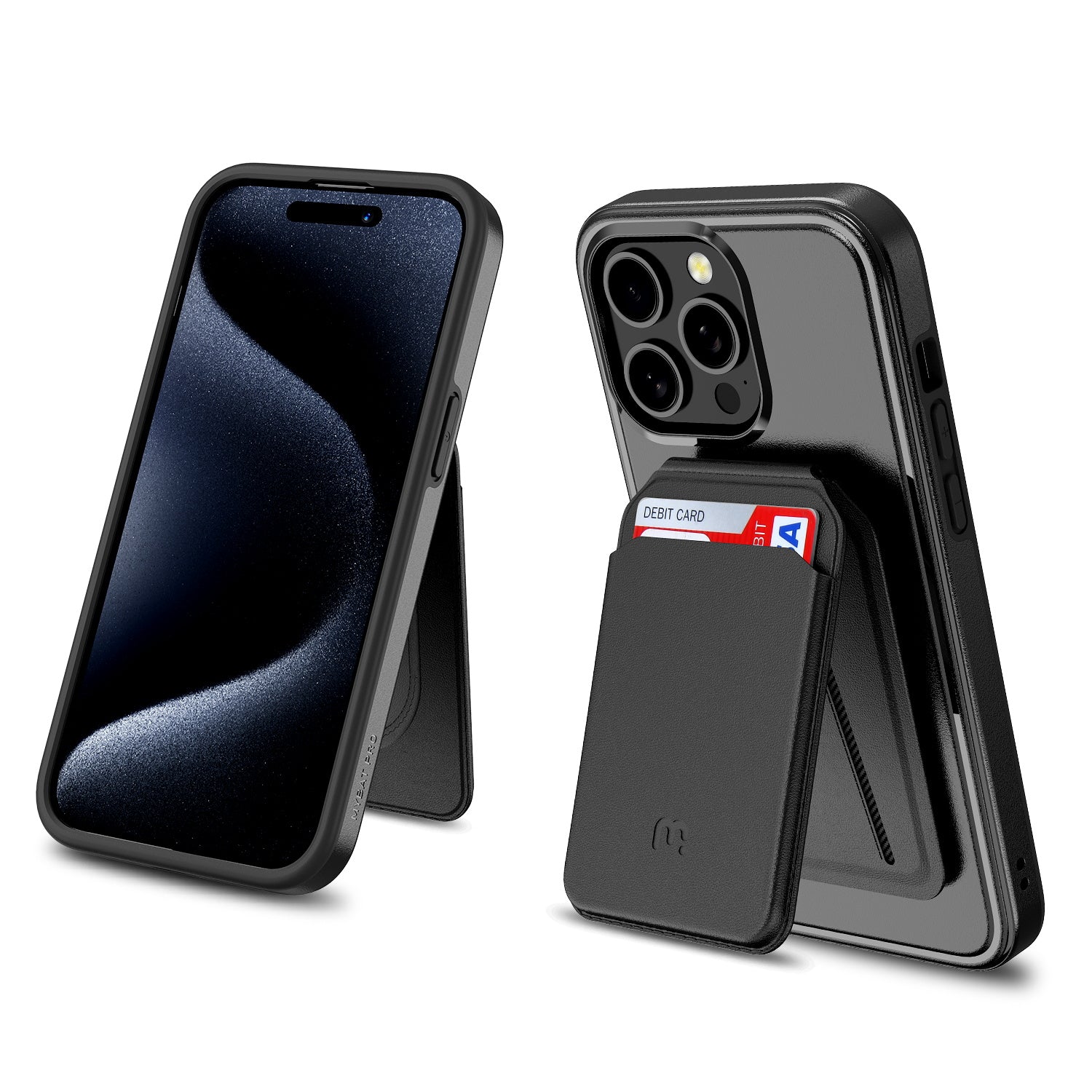MyBat Pro Fuse Series Case Bundle + MagStash Wallet Folio for Apple iPhone 15 Pro Max - Black - RIP15PMCSD5MS101-CH411-5.jpg