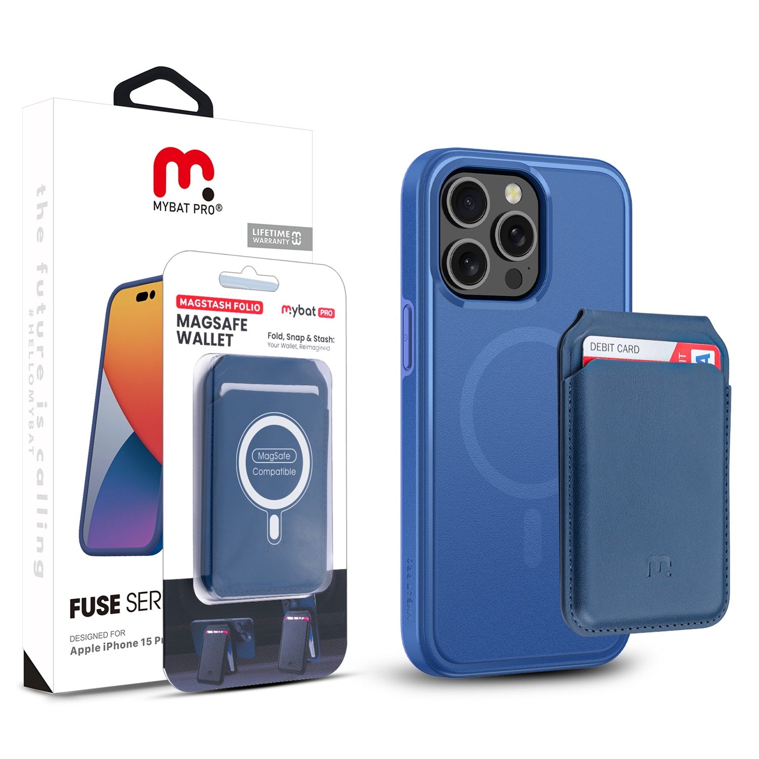 MyBat Pro Fuse Series Case Bundle + MagStash Wallet Folio for Apple iPhone 15 Pro Max - Blue - RIP15PMCSD5MS104-CH412-1.jpg