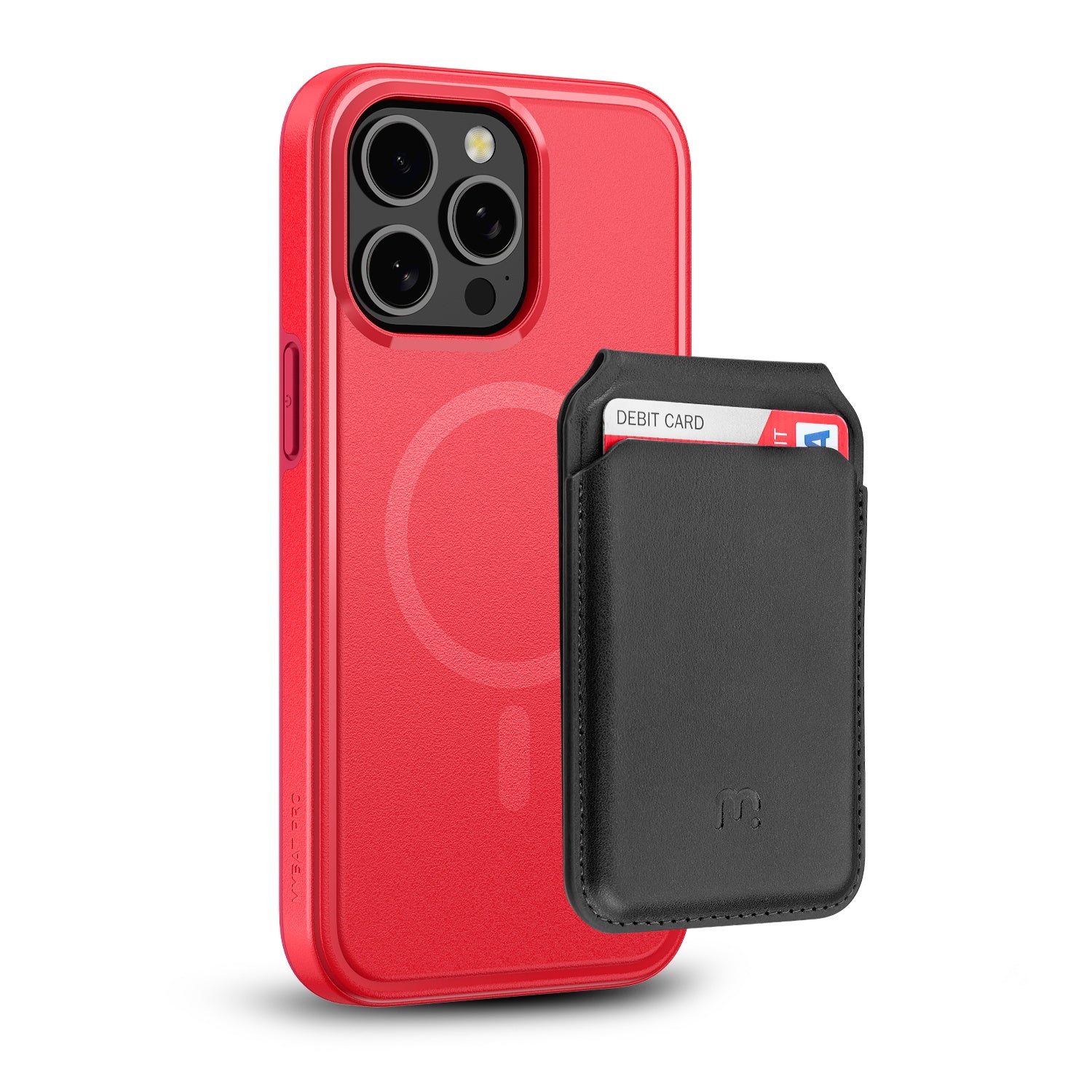 MyBat Pro Fuse Series Case Bundle + MagStash Wallet Folio for Apple iPhone 15 Pro Max - Red  / Black - RIP15PMCSD5MS105-CH411-2.jpg