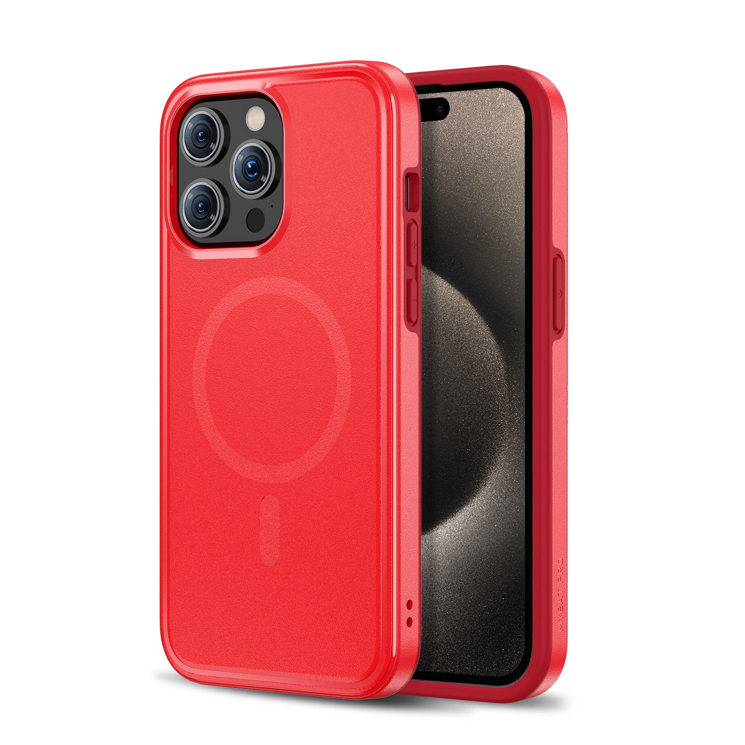 MyBat Pro Fuse Series Case Bundle + MagStash Wallet Folio for Apple iPhone 15 Pro Max - Red  / Black - RIP15PMCSD5MS105-CH411-3.jpg
