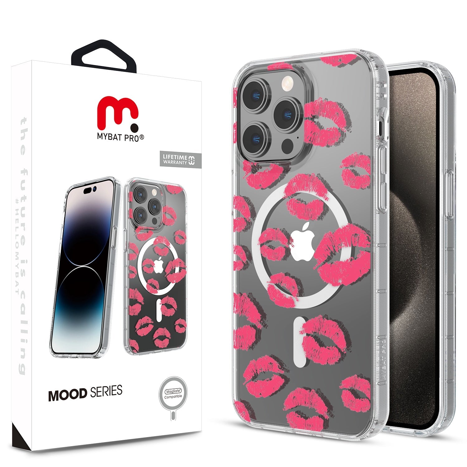 MyBat Pro Mood Series MagSafe Case for Apple iPhone 15 Pro Max (6.7) - Kisses