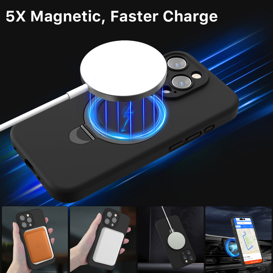 MyBat Pro SleekFit Series w/ MagSafe Case for Apple iPhone 15 Pro Max - Black - RIP15PMCSLSM501-3.jpg