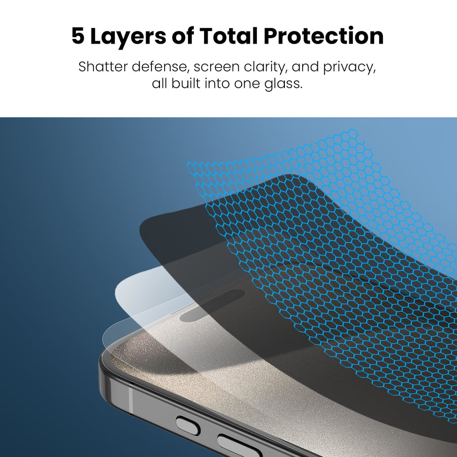 MyBat Pro Privacy Full Coverage Tempered Glass Screen Protector (3-pack) for Apple iPhone 15 Pro Max/iPhone 16 Plus / 15 Plus - Black - RIP15PMSCF112TH-6.jpg