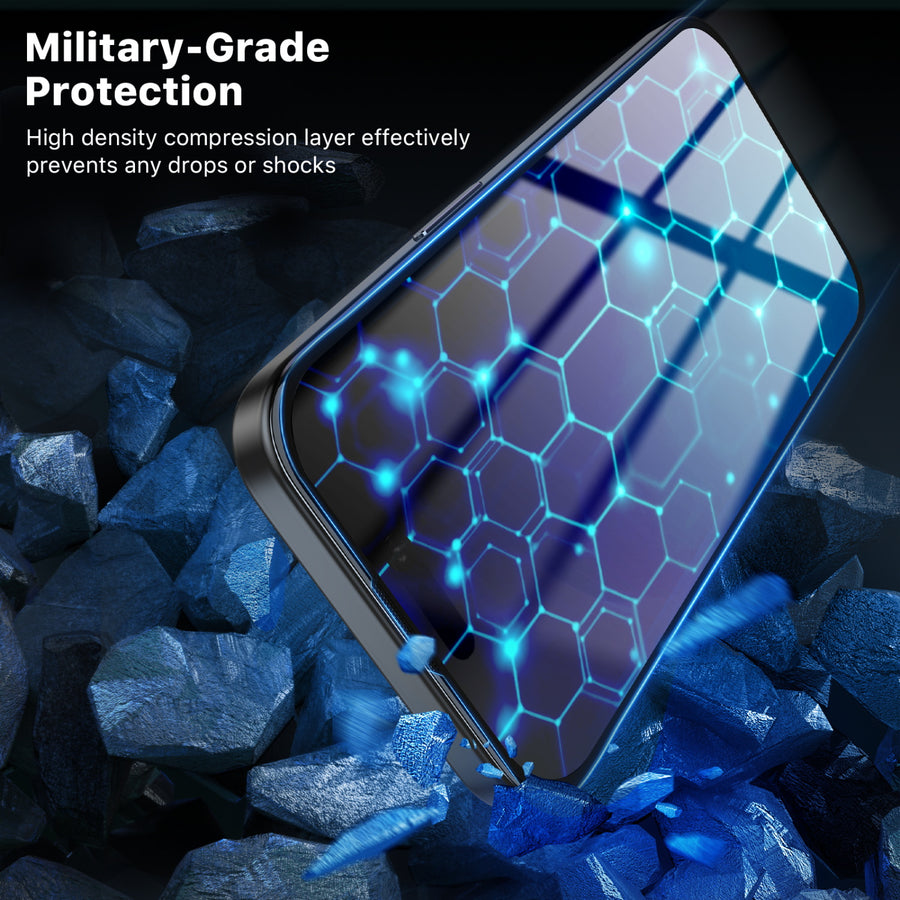 MyBat Pro QuickGuard Tempered Glass Screen Protector w/ Installation Tray for Apple iPhone 15 Pro Max - Black - RIP15PMSCF131-6.jpg