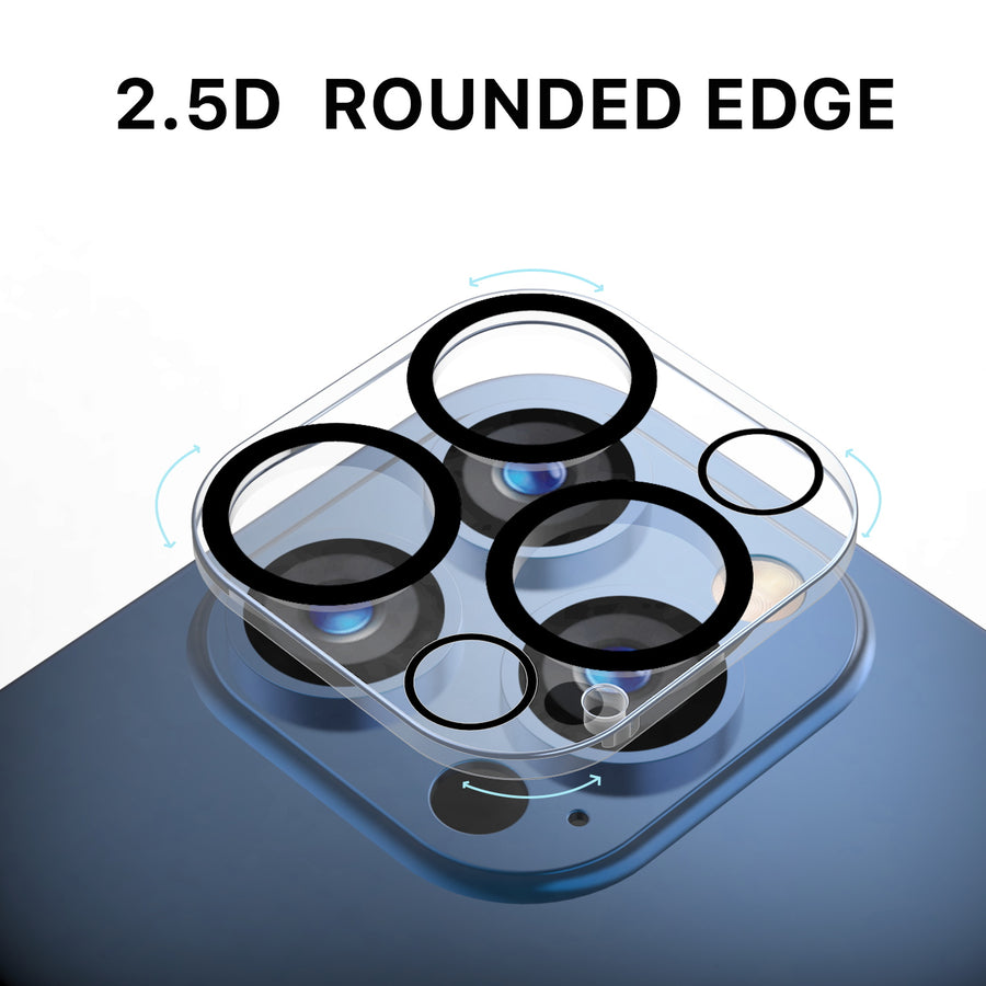 MyBat Pro Tempered Glass Lens Protector (2.5D) for Apple iPhone 15 Pro Max / 15 Pro - Clear - RIP15PMSCLE140-5.jpg