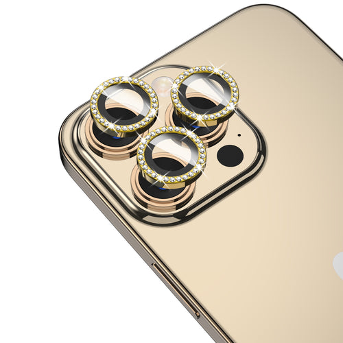 MyBat Pro Tempered Glass GlamCam Lens Protector for Apple iPhone 15 Pro Max / 15 Pro - Gold - RIP15PMSCLE202-2.jpg