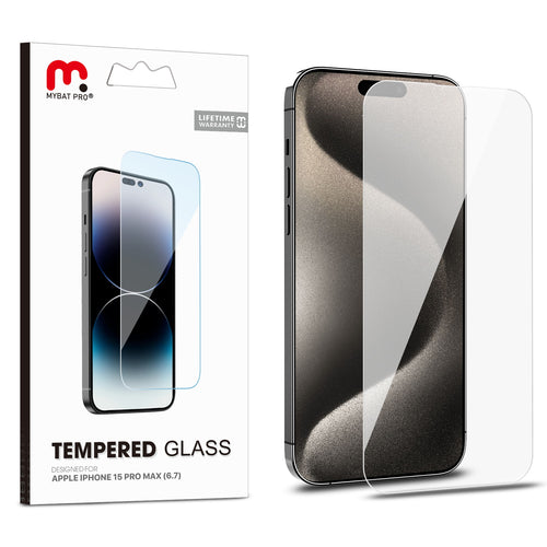 MyBat Pro Tempered Glass Screen Protector (2.5D) for Apple iPhone 15 Pro Max - Clear - RIP15PMSCN81-1.jpg