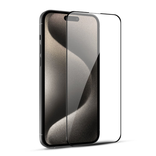 MyBat Pro LightArmor Tempered Glass Screen Protector for Apple iPhone 15 Pro - Black - RIP15PSCF121-2.jpg