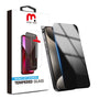 MyBat Pro Privacy Full Coverage Tempered Glass Screen Protector w/ Installation Tray for Apple iPhone 15 Pro - Black
