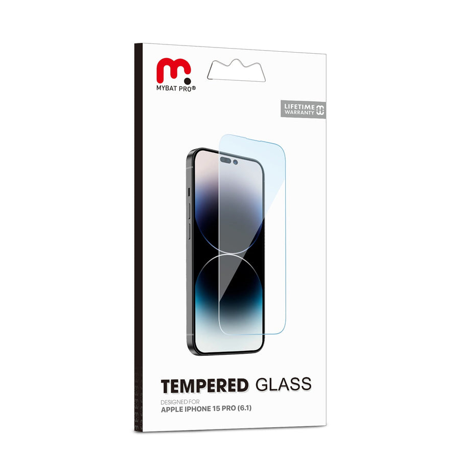 MyBat Pro Tempered Glass Screen Protector (2.5D) for Apple iPhone 15 Pro - Clear