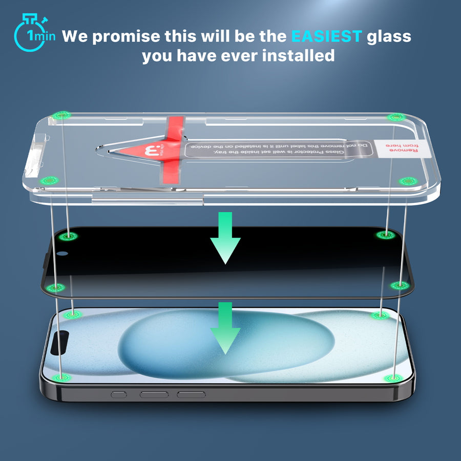 MyBat Pro Privacy Full Coverage Tempered Glass Screen Protector w/ Installation Tray for Apple iPhone 15 - Black - RIP15SCF151-3.jpg