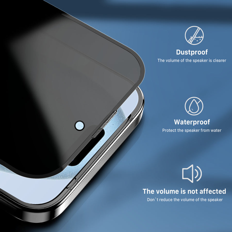 MyBat Pro Privacy Full Coverage Tempered Glass Screen Protector w/ Installation Tray for Apple iPhone 15 - Black - RIP15SCF151-5.jpg