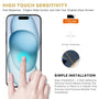 MyBat Pro Tempered Glass Screen Protector (2.5D) for Apple iPhone 15 - Clear - RIP15SCN81-4.jpg