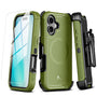 MyBat Pro Maverick Series MagSafe Case w/ Holster and Tempered Glass for Apple iPhone 16 - Army Green - RIP16CS3NXMS004-2.jpg