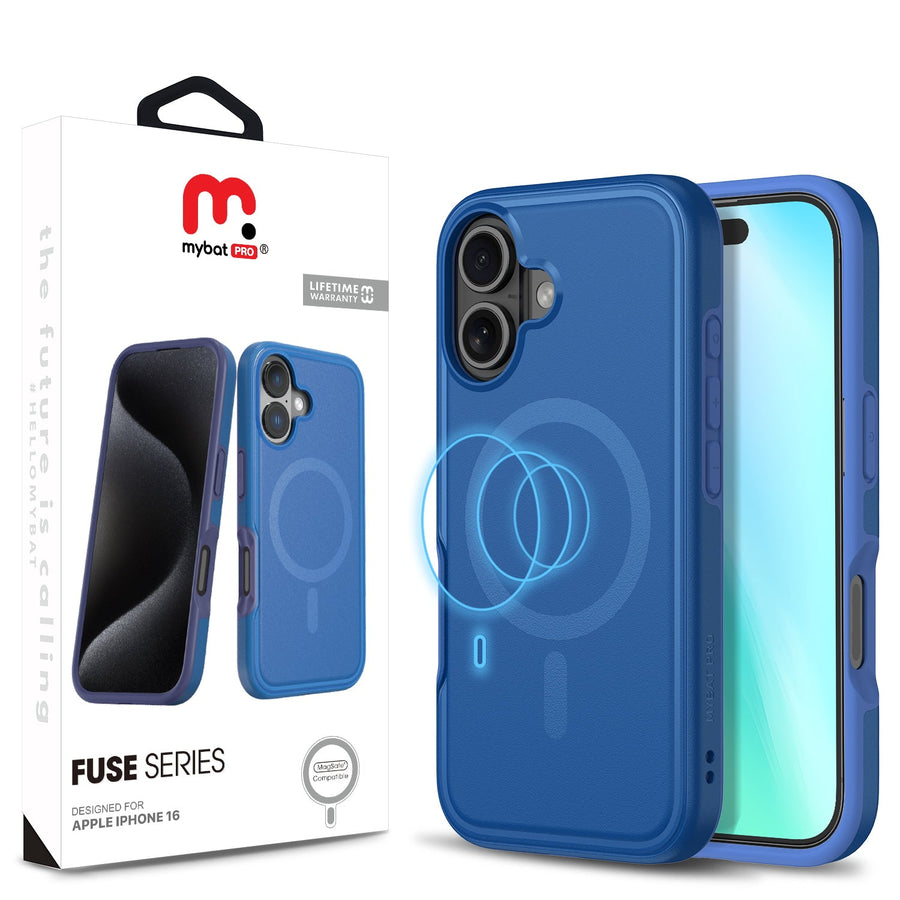 MyBat Pro Fuse Series w/ MagSafe Case for Apple iPhone 16 - Blue