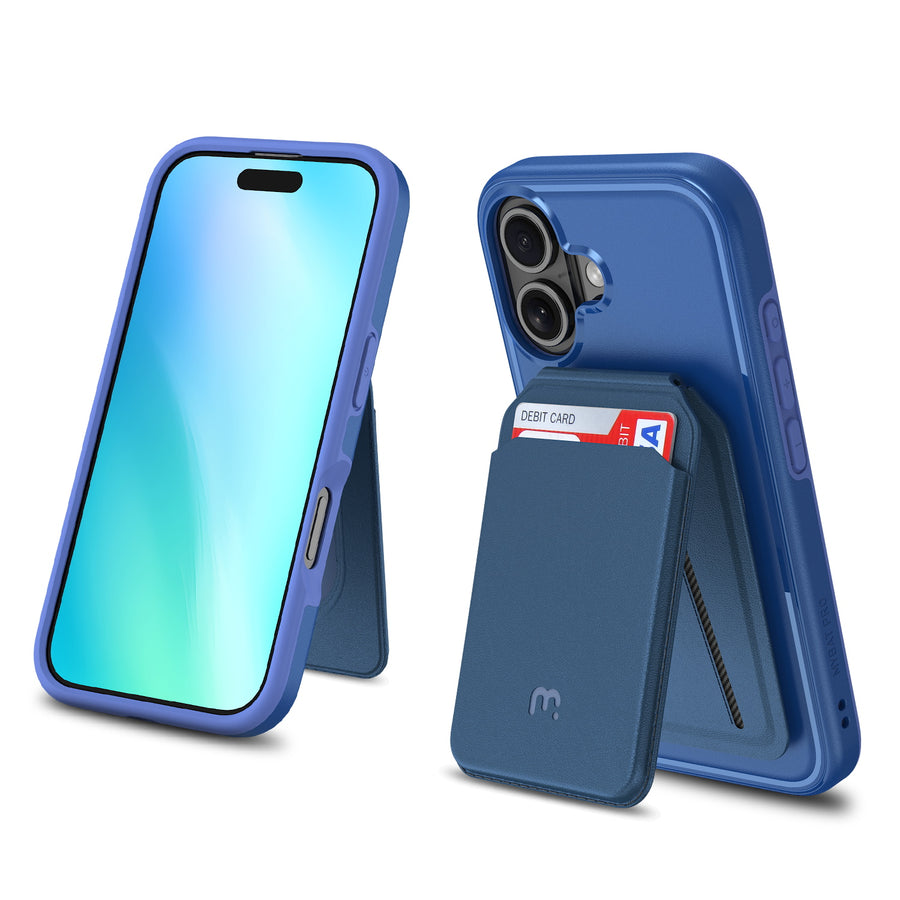 MyBat Pro Fuse Series Case Bundle + MagStash Wallet Folio for Apple iPhone 16 - Blue - RIP16CSD5MS104-CH412-5.jpg