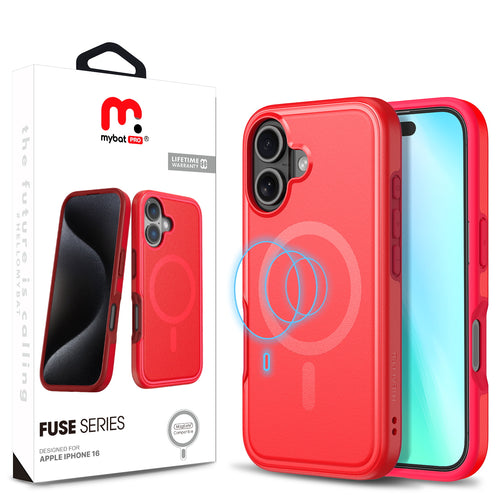 MyBat Pro Fuse Series w/ MagSafe Case for Apple iPhone 16 - Red - RIP16CSD5MS105-1.jpg