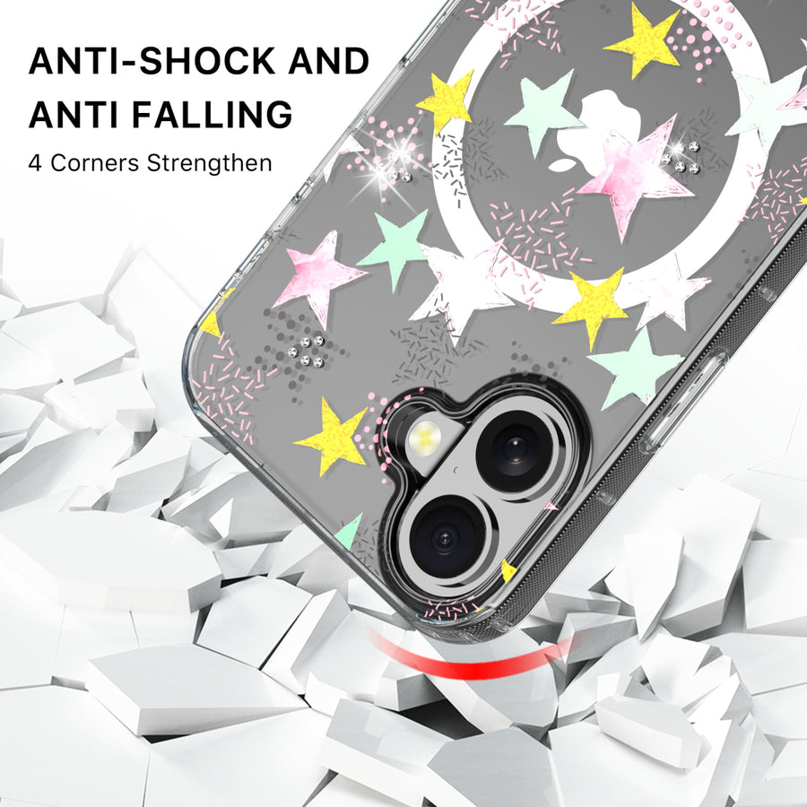 MyBat Pro Mood Series MagSafe Case (with Diamonds) for Apple iPhone 16 - Starstruck - RIP16CSFSSDM602-3.jpg