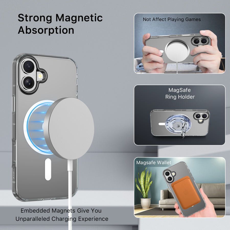 MyBat Pro Savvy Series MagSafe Case for Apple iPhone 16 - Clear - RIP16CSFSST301-5.jpg