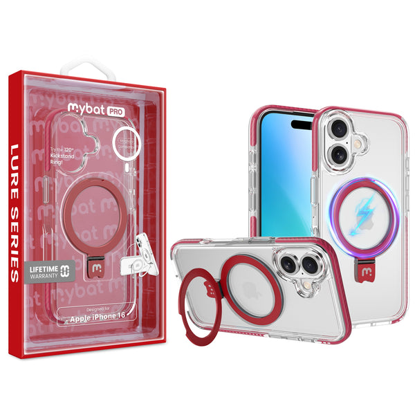 MyBat Pro Lure Series Case w/ MagSafe Kickstand Ring for Apple iPhone 16 - Red - RIP16CSRVLM504-1.jpg