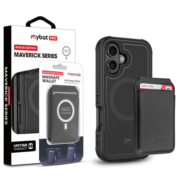 MyBat Pro Maverick Series Utility Edition MagSafe Case + MagStash MagSafe Wallet Folio for Apple iPhone 16 Plus - Black - RIP16MCS2NXMS001-CH411-1.jpg