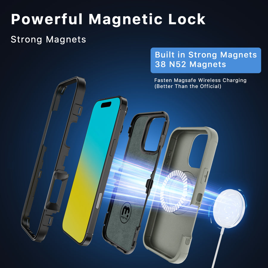 MyBat Pro Maverick Series Rogue Edition MagSafe Case for Apple iPhone 16 Pro - Grey - RIP16PCS2NXMS005-4.jpg