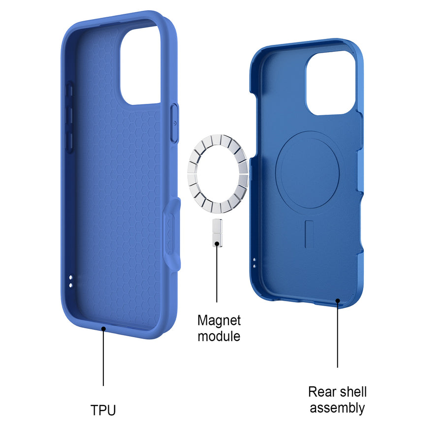 MyBat Pro Fuse Series w/ MagSafe Case for Apple iPhone 16 Pro - Blue - RIP16PCSD5MS104-8.jpg