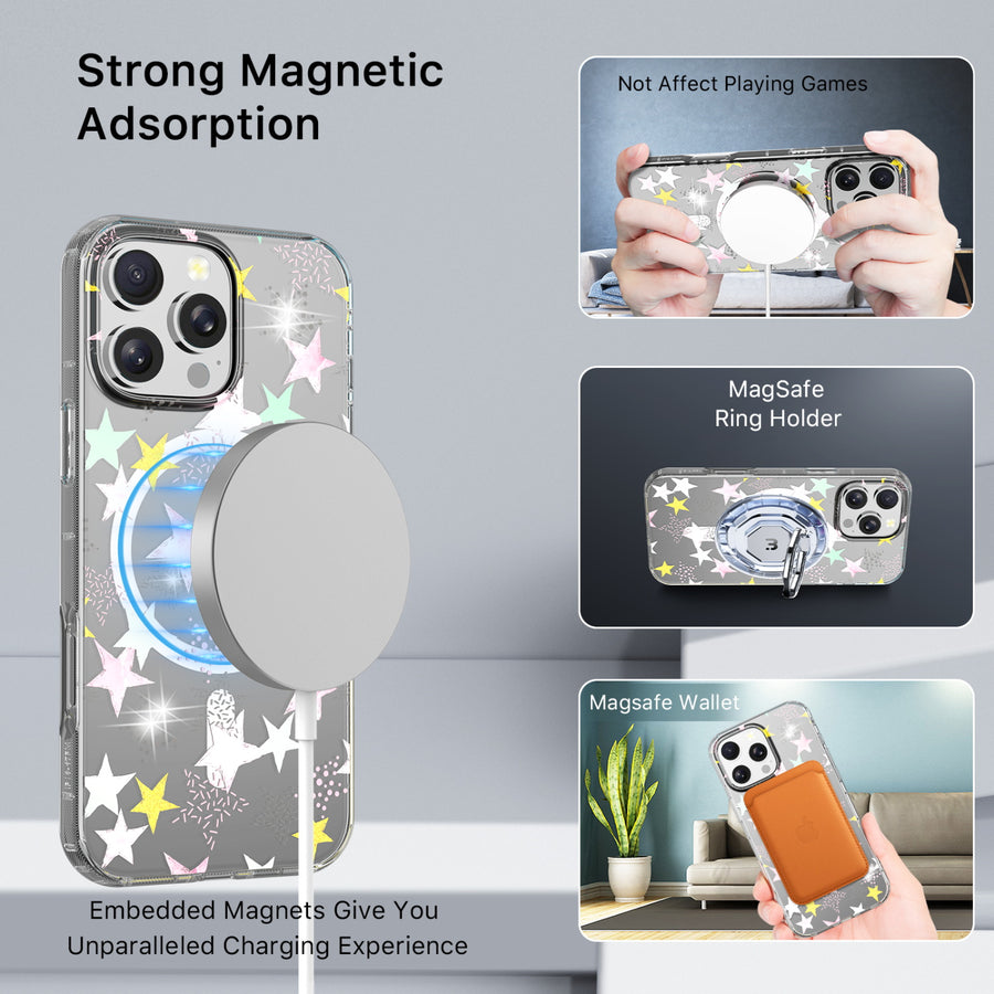 MyBat Pro Mood Series MagSafe Case (with Diamonds) for Apple iPhone 16 Pro - Starstruck - RIP16PCSFSSDM602-5.jpg