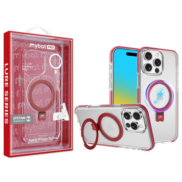 MyBat Pro Lure Series Case w/ MagSafe Kickstand Ring for Apple iPhone 16 Pro - Red - RIP16PCSRVLM504-1.jpg