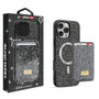 MyBat Pro Bijou Series MagSafe Bundle with Diamond Case + MagStash Wallet for Apple iPhone 16 Pro Max - Graphite Smoke