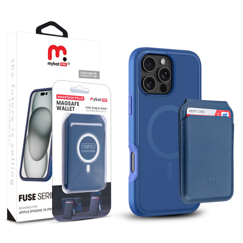 MyBat Pro Fuse Series Case Bundle + MagStash Wallet Folio for Apple iPhone 16 Pro Max - Blue - RIP16PMCSD5MS104-CH412-1.jpg