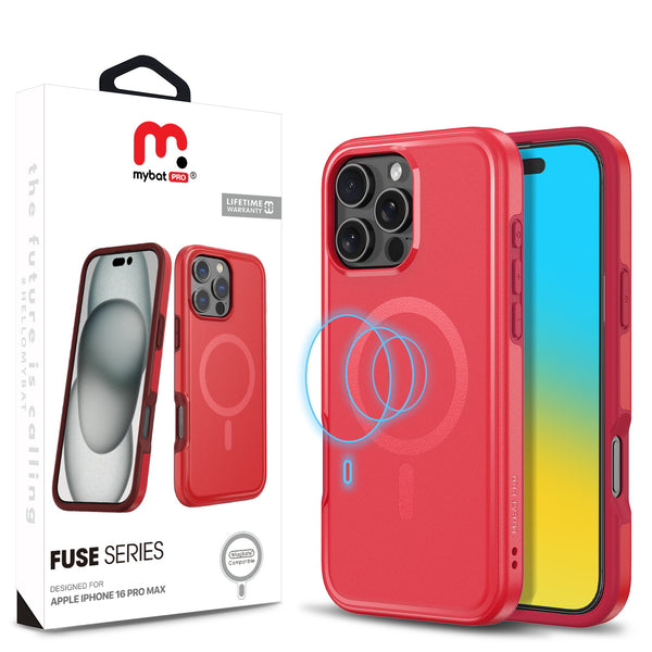 MyBat Pro Fuse Series w/ MagSafe Case for Apple iPhone 16 Pro Max - Red - RIP16PMCSD5MS105-1.jpg