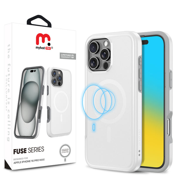 MyBat Pro Fuse Series w/ MagSafe Case for Apple iPhone 16 Pro Max - White - RIP16PMCSD5MS108-1.jpg