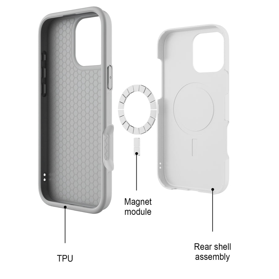 MyBat Pro Fuse Series w/ MagSafe Case for Apple iPhone 16 Pro Max - White - RIP16PMCSD5MS108-7.jpg