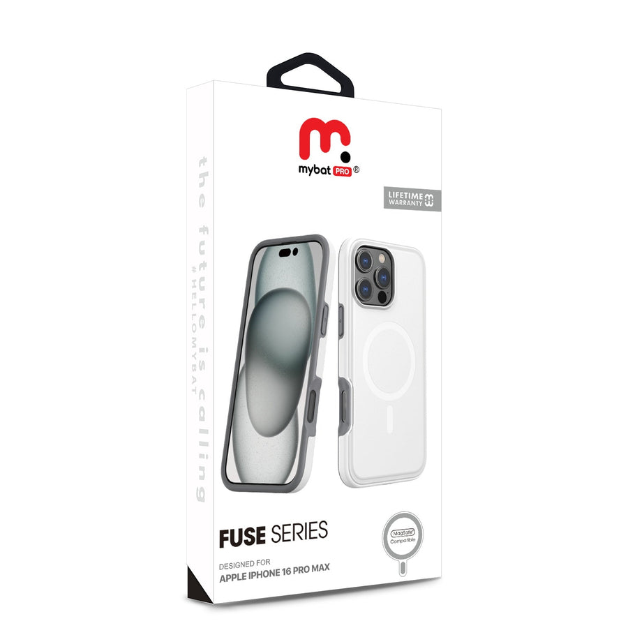 MyBat Pro Fuse Series w/ MagSafe Case for Apple iPhone 16 Pro Max - White