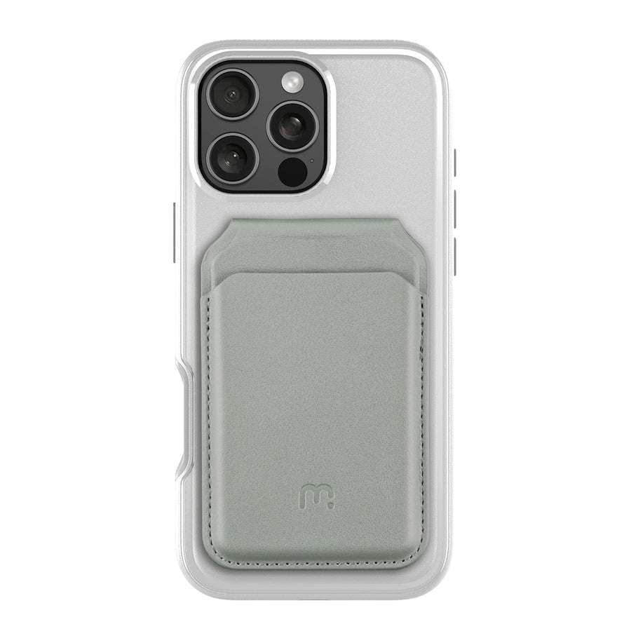 MyBat Pro Fuse Series Case Bundle + MagStash Wallet Folio for Apple iPhone 16 Pro Max - White  / Gray - RIP16PMCSD5MS108-CH413-4.jpg
