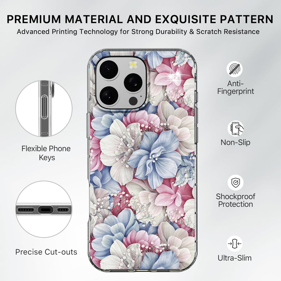 MyBat Pro Mood Series MagSafe Case (with Diamonds) for Apple iPhone 16 Pro Max - Floral Gems - RIP16PMCSFSSDM603-7.jpg