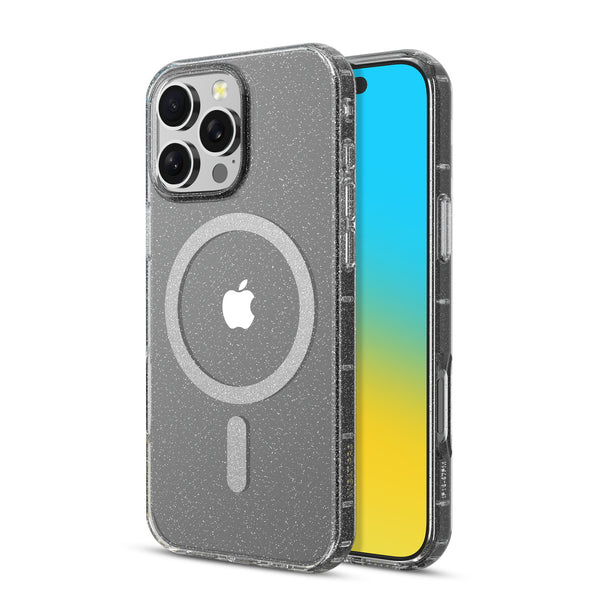 MyBat Pro Savvy Series MagSafe Case for Apple iPhone 16 Pro Max - Clear Glitter - RIP16PMCSFSST302-2.jpg
