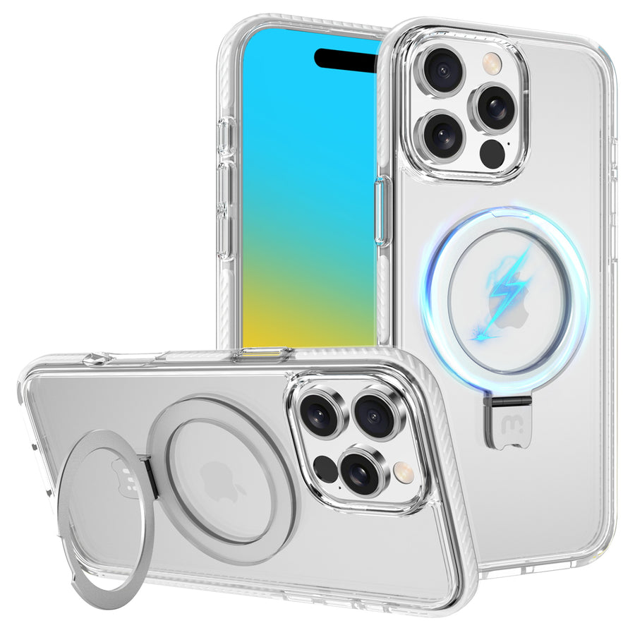 MyBat Pro Lure Series Case w/ MagSafe Kickstand Ring for Apple iPhone 16 Pro Max - White - RIP16PMCSRVLM502-1.JPG