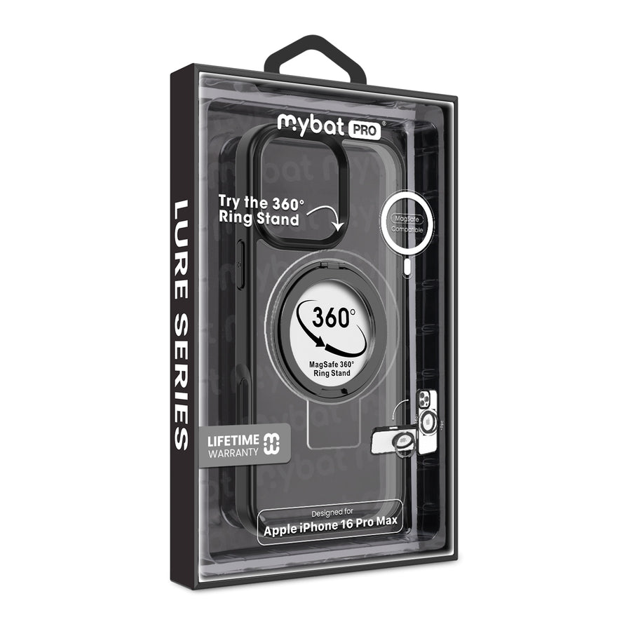 MyBat Pro Lure Series 360° Ring Stand MagSafe Case for Apple iPhone 16 Pro Max - Black - RIP16PMCSRVLM621-10.jpg