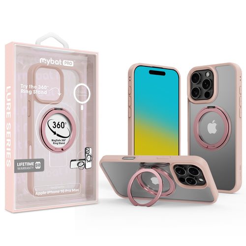 MyBat Pro Lure Series 360° Ring Stand MagSafe Case for Apple iPhone 16 Pro Max - Pink - RIP16PMCSRVLM623-1.jpg