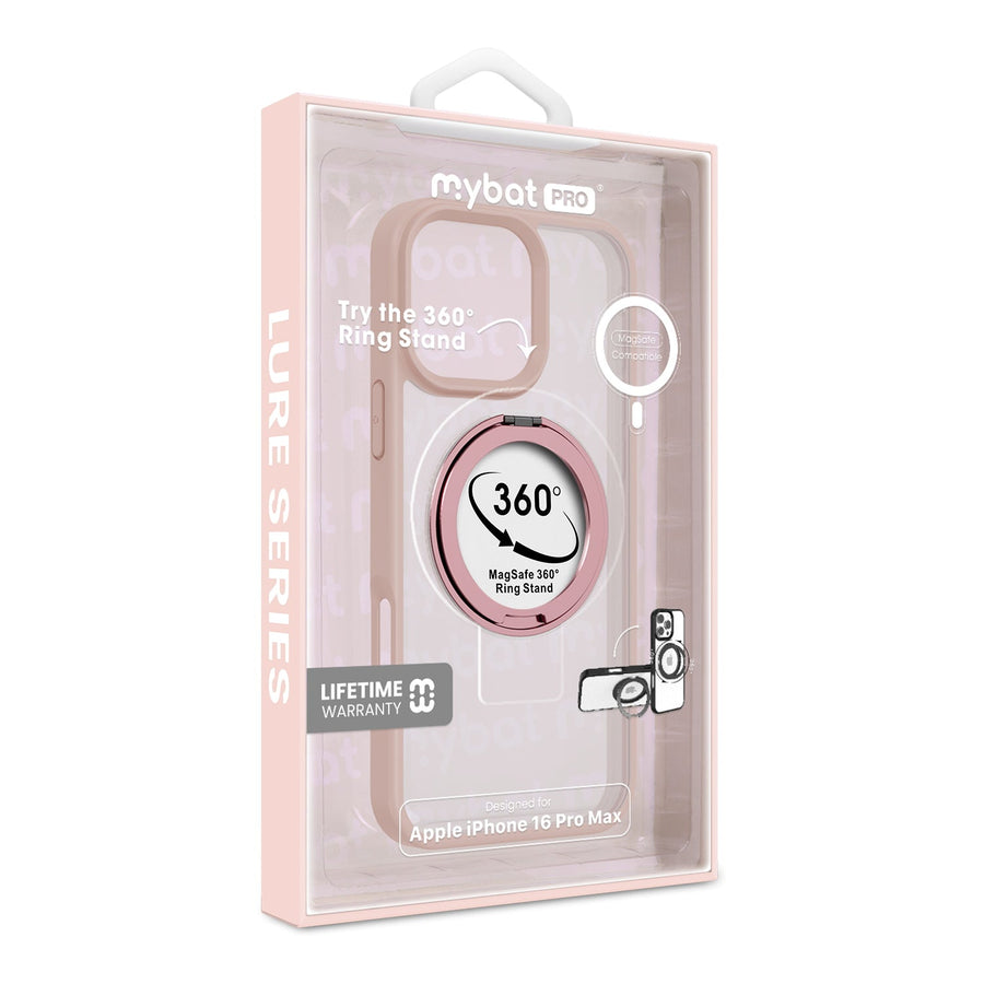MyBat Pro Lure Series 360° Ring Stand MagSafe Case for Apple iPhone 16 Pro Max - Pink