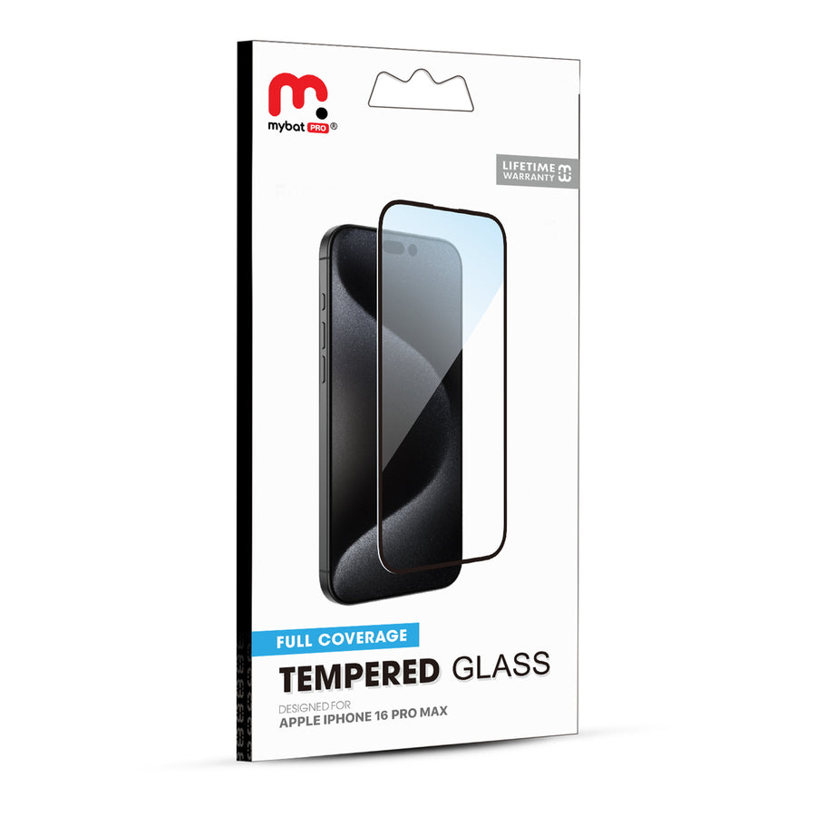 MyBat Pro Full Coverage Tempered Glass Screen Protector for Apple iPhone 16 Pro Max - Black - RIP16PMSC85A-7.jpg