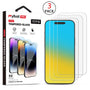 MyBat Pro Tempered Glass Screen Protector (2.5D)(3-pack) for Apple iPhone 16 Pro Max - Clear