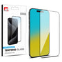 MyBat Pro Full Coverage Tempered Glass Screen Protector for Apple iPhone 16 Pro - Black