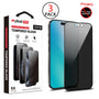 MyBat Pro Privacy Full Coverage Tempered Glass Screen Protector (3-pack) for Apple iPhone 16 / 15 / 15 Pro / 14 Pro - Black