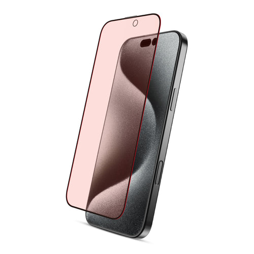 MyBat Pro SkinBarrier Red Light Converting Tempered Glass Screen Protector for Apple iPhone 16/iPhone 15 / 14 Pro - Black - RIP16SCF161-2.jpg