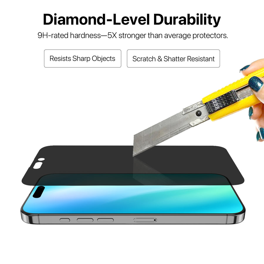 MyBat Pro 360° Privacy Full Coverage Tempered Glass for Apple iPhone 16 / 15 - Clear - RIP16SCF360-5.jpg