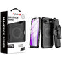 MyBat Pro Maverick Series MagSafe Case w/ Holster and Tempered Glass for Apple iPhone Air - Black