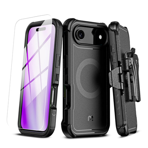 MyBat Pro Maverick Series MagSafe Case w/ Holster and Tempered Glass for Apple iPhone Air - Black - RIP17ACS3NXMS001-2.jpg